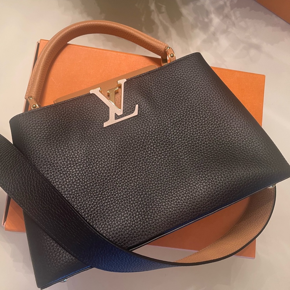 Louis Vuitton Taurillon Capucines PM. NIB